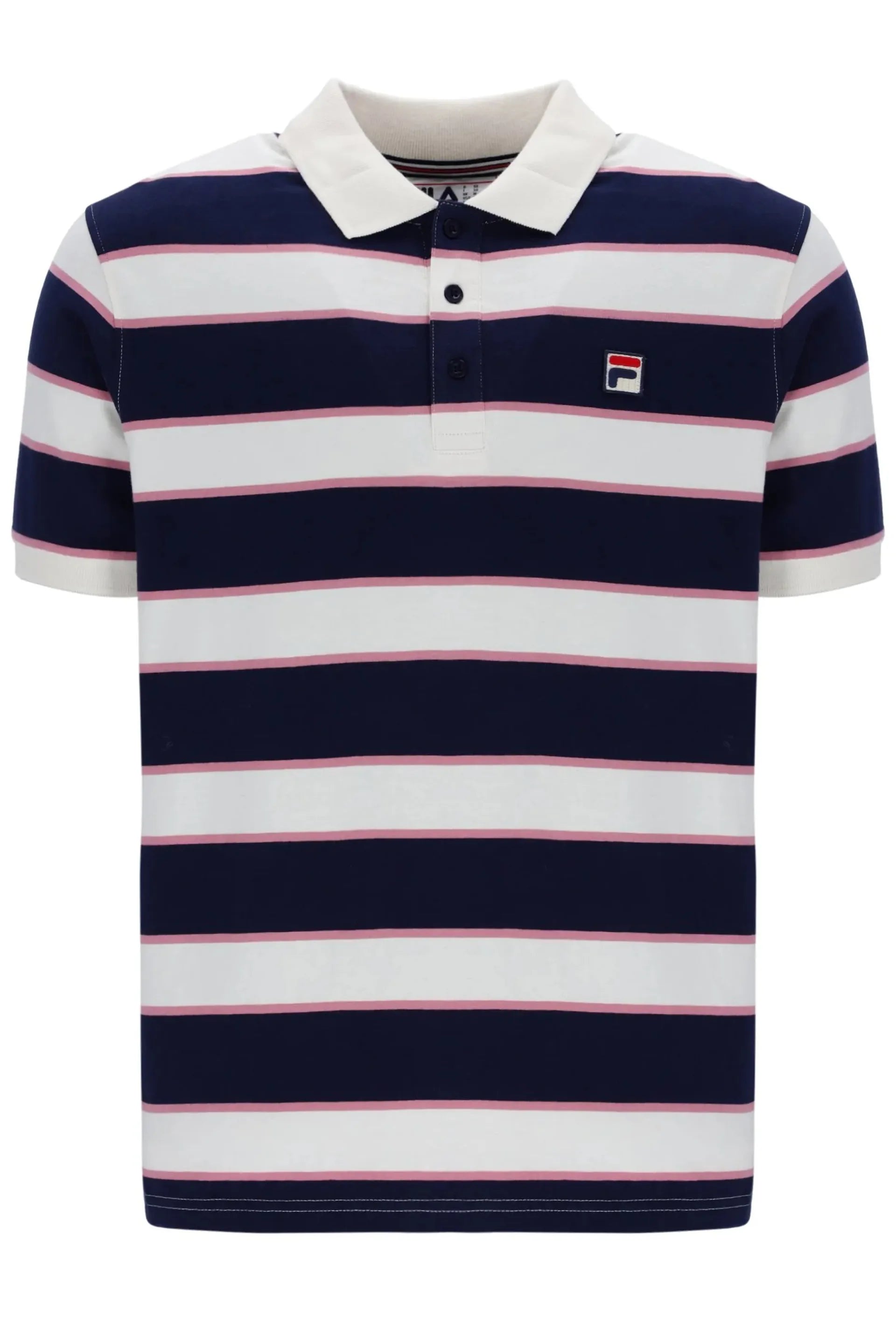 Yarn dye stripe polo