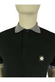 Trojan Jacquard collar textured polo